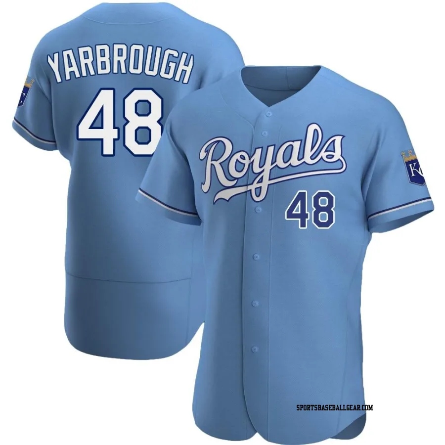 Ryan Yarbrough Men's Kansas City Royals Light Blue Authentic Alternate Jersey