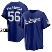 Ryan Yarbrough Men's Los Angeles Dodgers Royal Replica 2021 City Connect Jersey