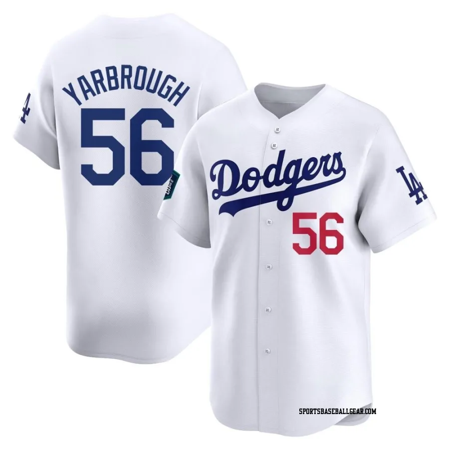 Ryan Yarbrough Men's Los Angeles Dodgers White Limited 2024 World Tour Seoul Series Home Jersey