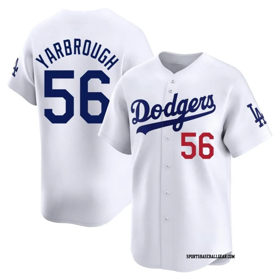 Ryan Yarbrough Men's Los Angeles Dodgers White Limited Home Jersey