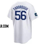 Ryan Yarbrough Men's Los Angeles Dodgers White Replica 2024 World Tour Seoul Series Home Jersey