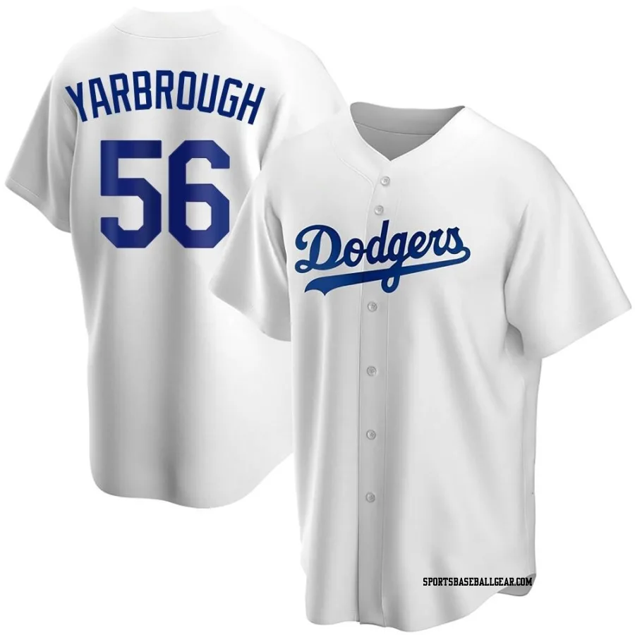 Ryan Yarbrough Men's Los Angeles Dodgers White Replica Home Jersey