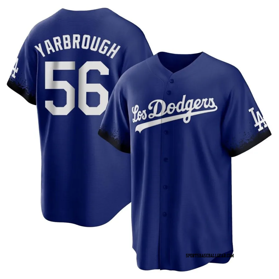 Ryan Yarbrough Youth Los Angeles Dodgers Royal Replica 2021 City Connect Jersey