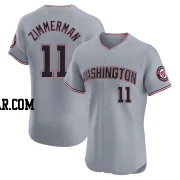 Ryan Zimmerman Men's Washington Nationals Gray Elite Road Jersey