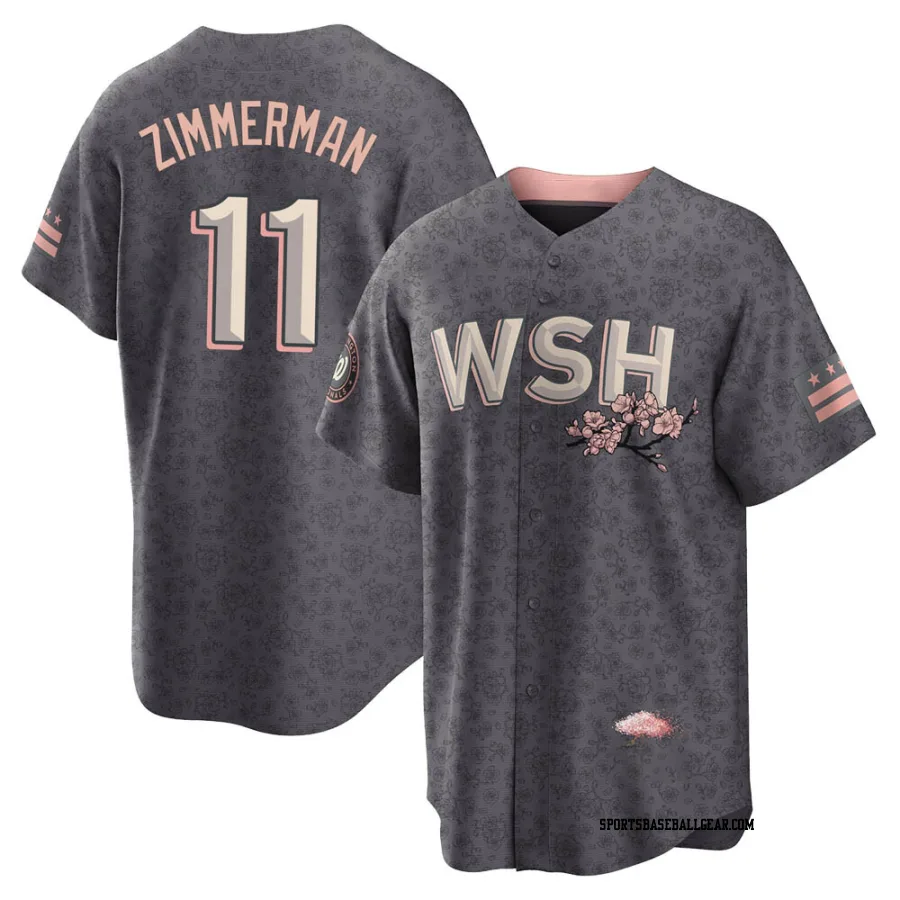 Ryan Zimmerman Men's Washington Nationals Gray Replica 2022 City Connect Jersey