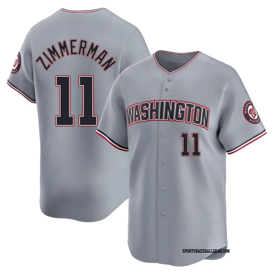 Ryan Zimmerman Youth Washington Nationals Gray Limited Road Jersey