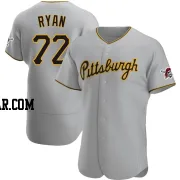 Ryder Ryan Men's Pittsburgh Pirates Gray Authentic Road Jersey