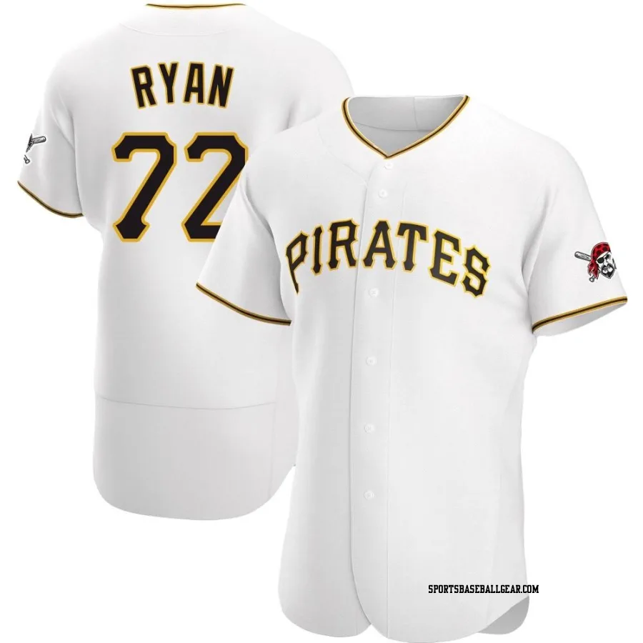 Ryder Ryan Men's Pittsburgh Pirates White Authentic Home Jersey