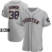 Rylan Bannon Men's Houston Astros Gray Authentic Road Jersey