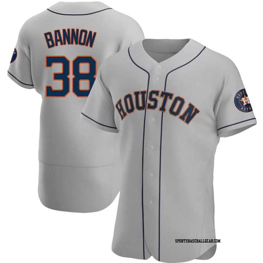 Rylan Bannon Men's Houston Astros Gray Authentic Road Jersey