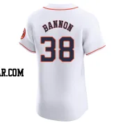 Rylan Bannon Men's Houston Astros White Elite Home Jersey