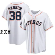 Rylan Bannon Men's Houston Astros White Replica 2022 World Series Champions Home Jersey