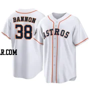 Rylan Bannon Men's Houston Astros White Replica 2022 World Series Home Jersey