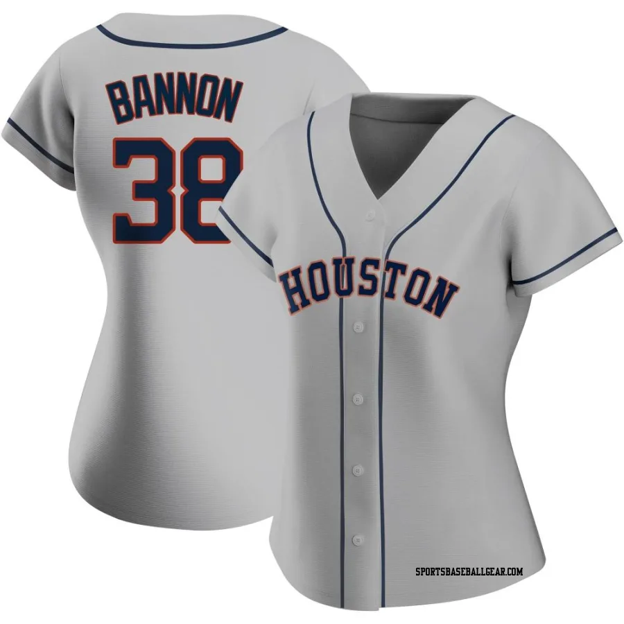 Rylan Bannon Women's Houston Astros Gray Replica Road 2020 Jersey