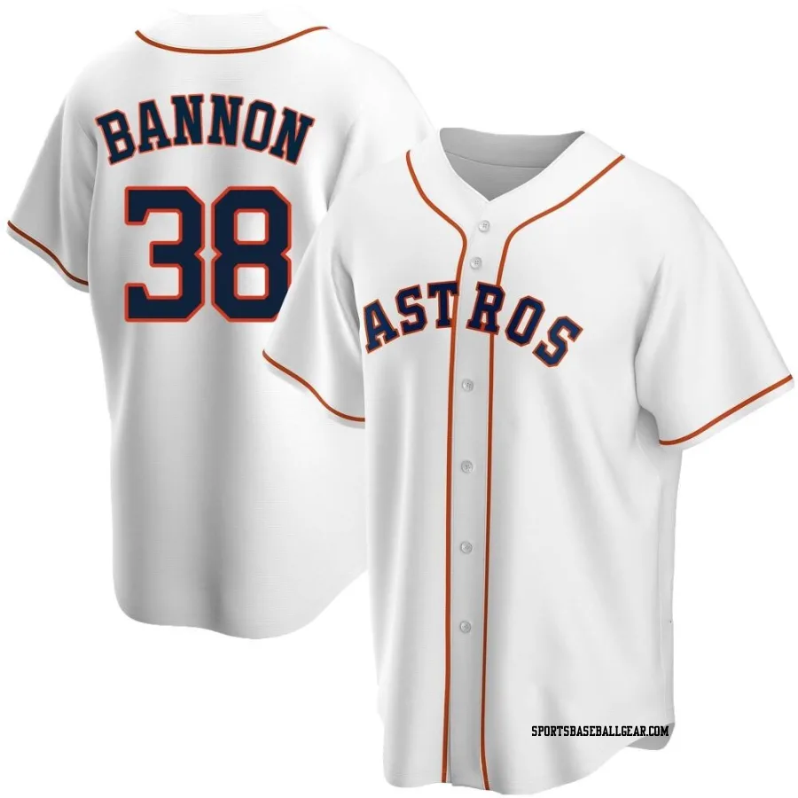 Rylan Bannon Youth Houston Astros White Replica Home Jersey