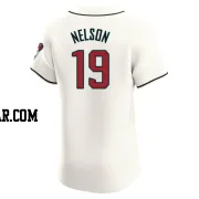 Ryne Nelson Men's Arizona Diamondbacks Cream Elite Home Jersey