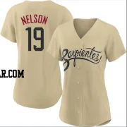 Ryne Nelson Women's Arizona Diamondbacks Gold Authentic 2021 City Connect Cool Base Jersey