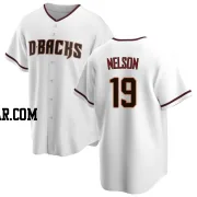 Ryne Nelson Youth Arizona Diamondbacks White Replica Home Jersey