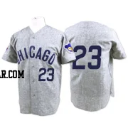 Ryne Sandberg Men's Chicago Cubs Grey Authentic 1969 Throwback Jersey