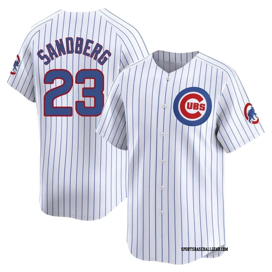 Ryne Sandberg Youth Chicago Cubs White Limited Home Jersey