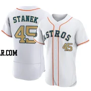 Ryne Stanek Men's Houston Astros Gold Authentic White 2023 Collection Jersey