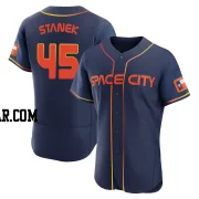 Ryne Stanek Men's Houston Astros Navy Authentic 2022 City Connect Jersey