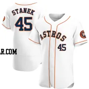 Ryne Stanek Men's Houston Astros White Authentic Home Jersey