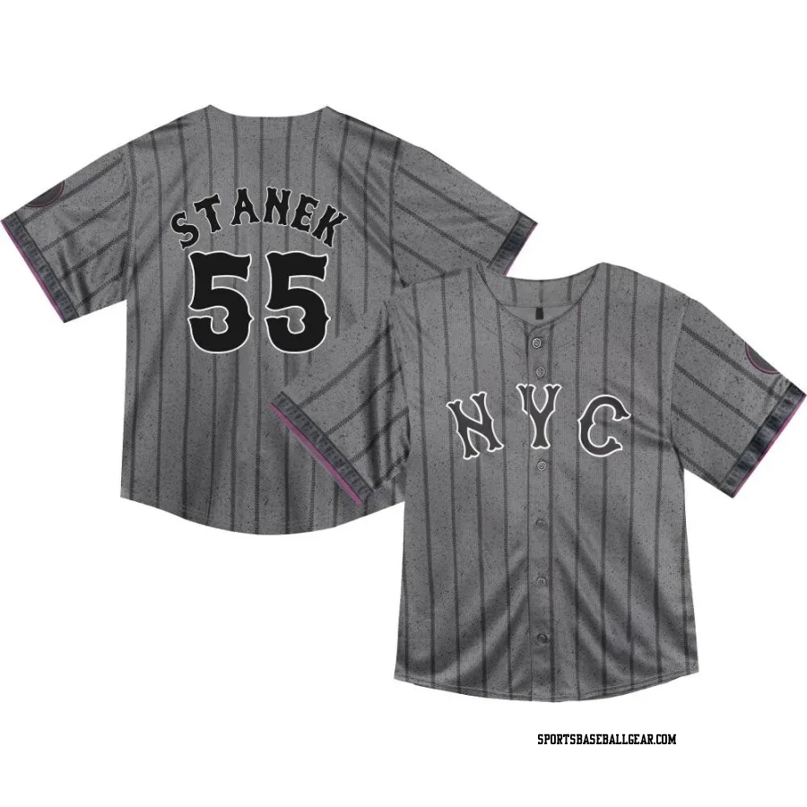 Ryne Stanek Toddler New York Mets Limited Graphite 2024 City Connect Jersey