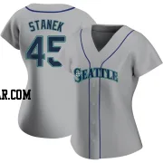 Ryne Stanek Women's Seattle Mariners Gray Replica Road Jersey