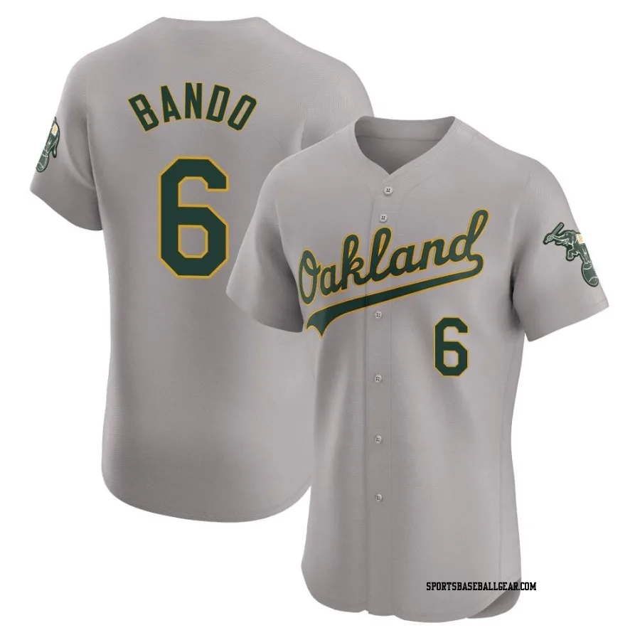 Sal Bando Men's Oakland Athletics Gray Elite Road Jersey