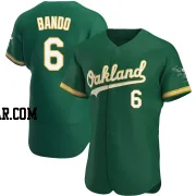 Sal Bando Men's Oakland Athletics Green Authentic Kelly Alternate Jersey