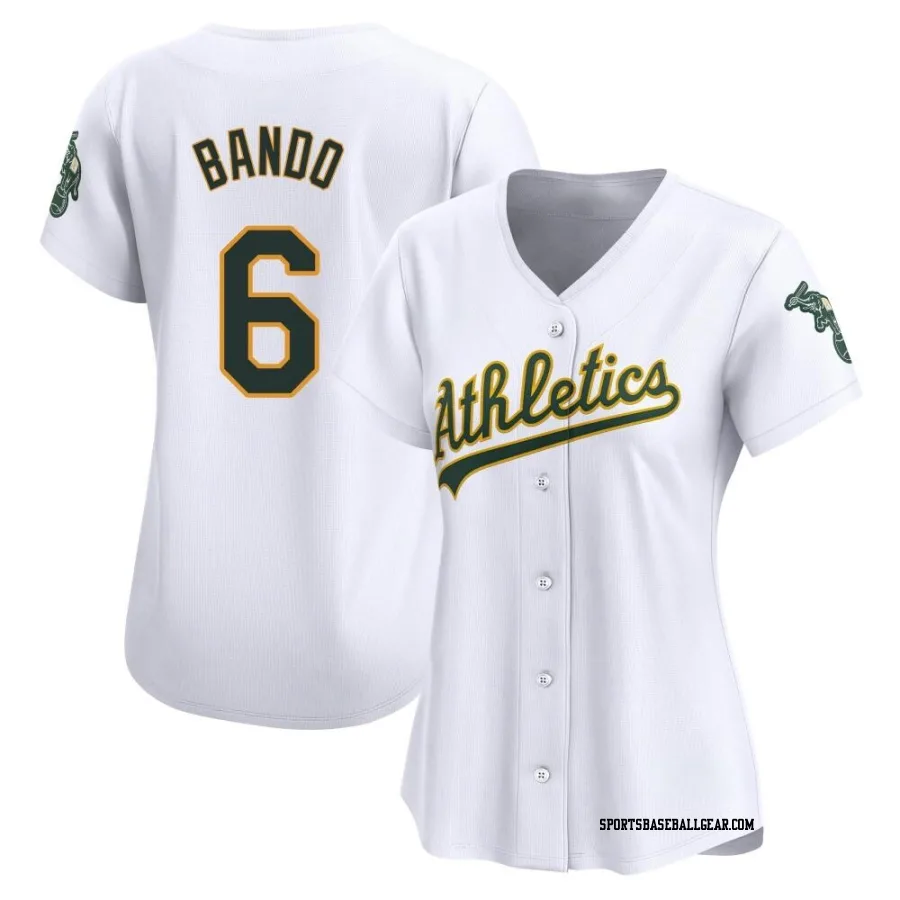 Sal Bando Women's Oakland Athletics White Limited Home Jersey