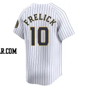 Sal Frelick Men's Milwaukee Brewers White Limited Alternate Jersey