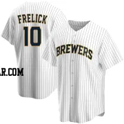 Sal Frelick Men's Milwaukee Brewers White Replica Home Jersey