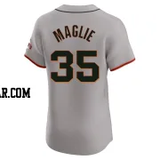 Sal Maglie Men's San Francisco Giants Gray Elite Road Jersey