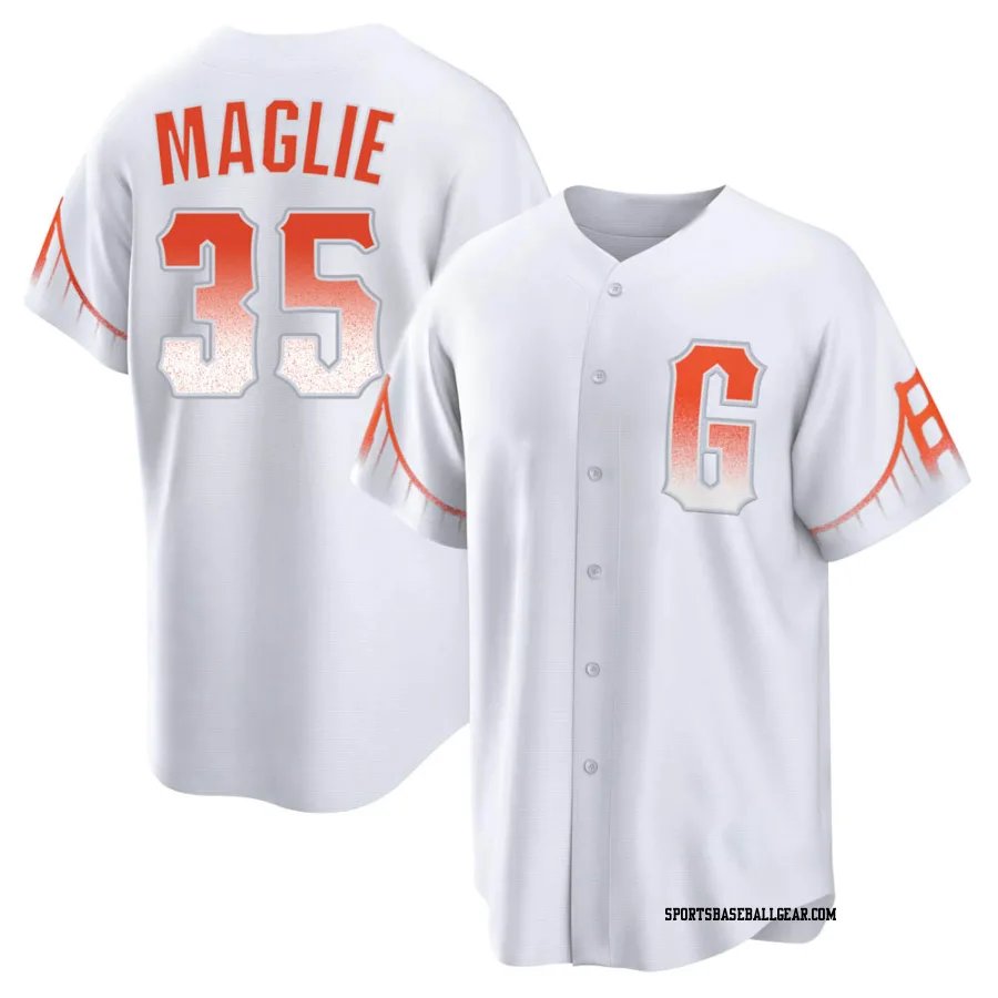 Sal Maglie Youth San Francisco Giants White Replica 2021 City Connect Jersey