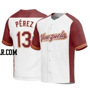 Salvador Perez Men's Venezuela Baseball White Replica 2023 World Baseball Classic Jersey