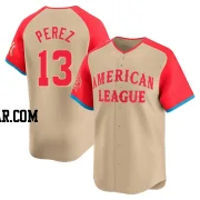 Salvador Perez Youth Kansas City Royals Cream Limited American League 2024 All-Star Game Jersey