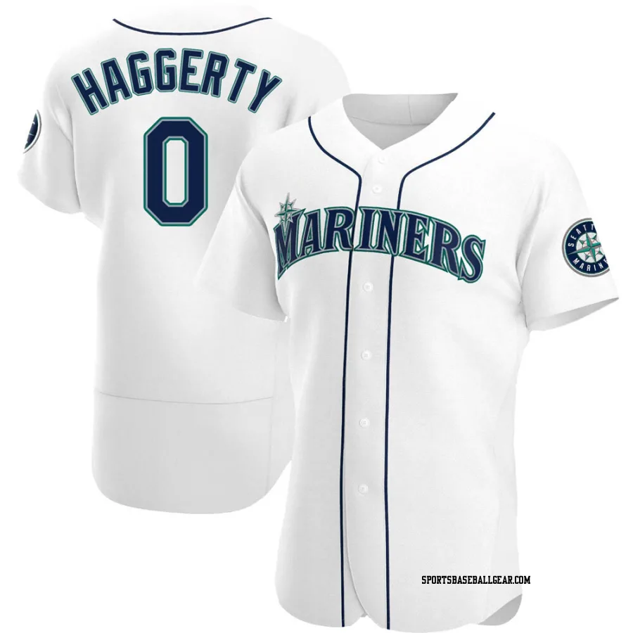 Sam Haggerty Men's Seattle Mariners White Authentic Home Jersey