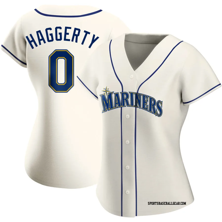 Sam Haggerty Women's Seattle Mariners Cream Replica Alternate Jersey