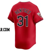 Sam Hentges Men's Cleveland Guardians Red Limited Alternate Jersey