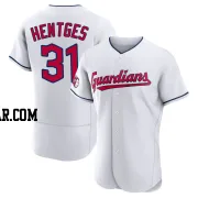 Sam Hentges Men's Cleveland Guardians White Authentic Home Jersey