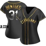 Sam Hentges Women's Cleveland Guardians Black Golden Replica Alternate Jersey