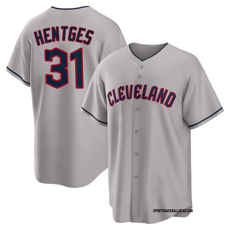 Sam Hentges Youth Cleveland Guardians Gray Replica Road Jersey