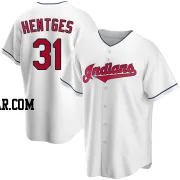 Sam Hentges Youth Cleveland Guardians White Replica Home Jersey