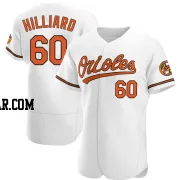 Sam Hilliard Men's Baltimore Orioles White Authentic Home Jersey