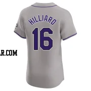 Sam Hilliard Men's Colorado Rockies Gray Elite Road Jersey