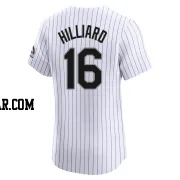 Sam Hilliard Men's Colorado Rockies White Elite Home Jersey