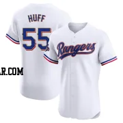 Sam Huff Men's Texas Rangers Gold Elite White 2024 Collection Jersey