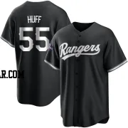 Sam Huff Men's Texas Rangers White Replica Black 2023 World Series Champions Jersey